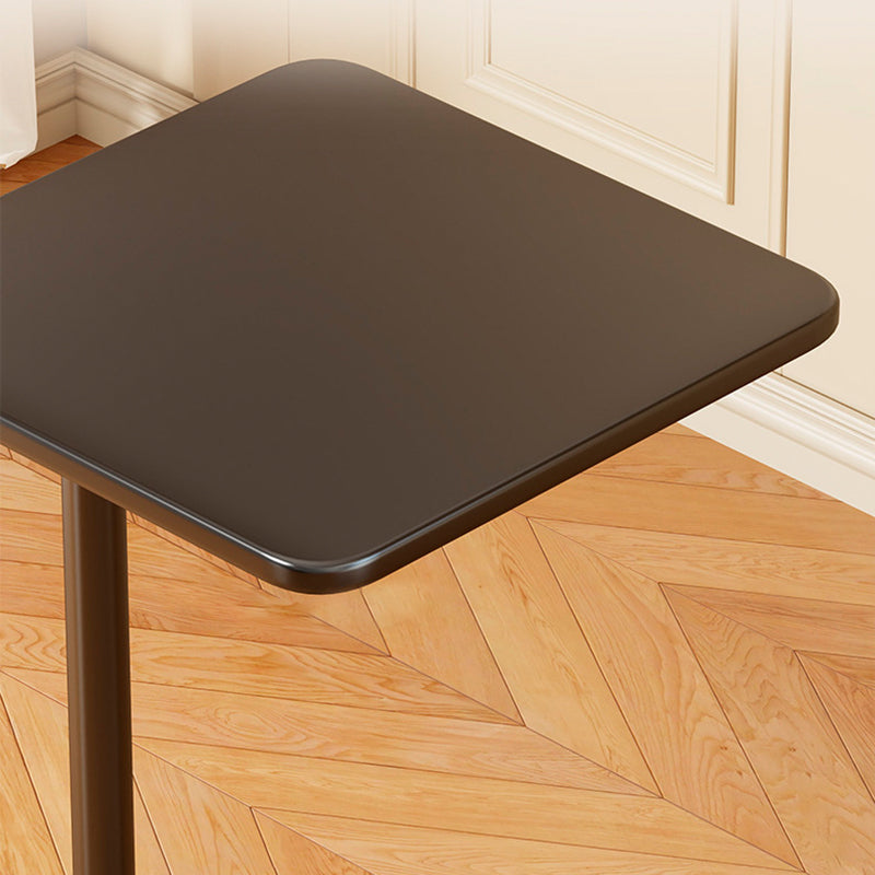 Moderner minimalistischer Eisen-Beistelltisch mit abgerundeten Ecken, 1-stufig, für das Wohnzimmer 