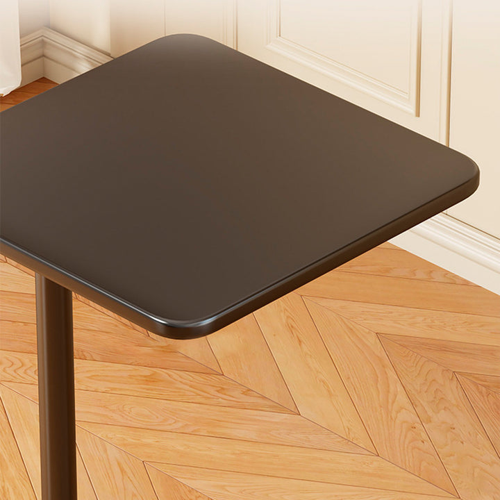 Moderner minimalistischer Eisen-Beistelltisch mit abgerundeten Ecken, 1-stufig, für das Wohnzimmer 