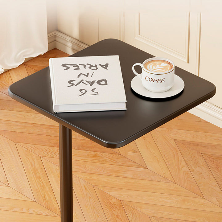 Moderner minimalistischer Eisen-Beistelltisch mit abgerundeten Ecken, 1-stufig, für das Wohnzimmer 