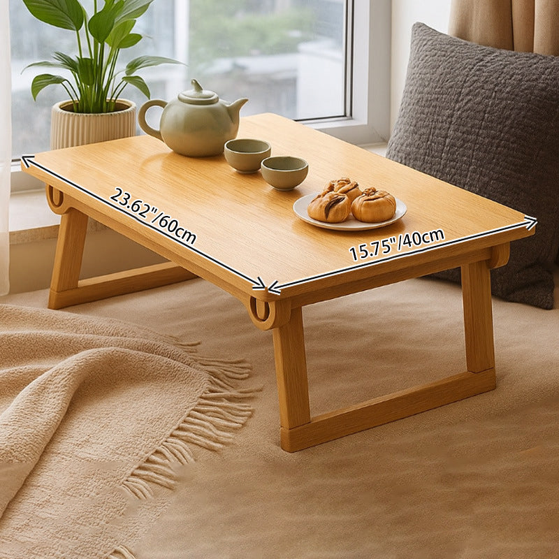 X JAPANテーブル Traditional Japanese Pine Wood Rubberwood Foldable Rectangular