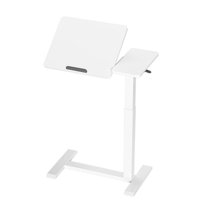 Modern Minimalist Engineered Wood Carbon Steel I-Shaped Rectangular Side Table 1 Tier For Living Room