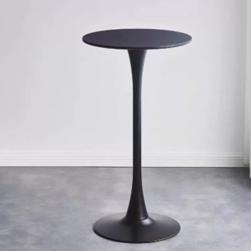 Moderner minimalistischer Couchtisch aus Holz und Metall mit runder zylindrischer Form, 1-stufig, für das Wohnzimmer 
