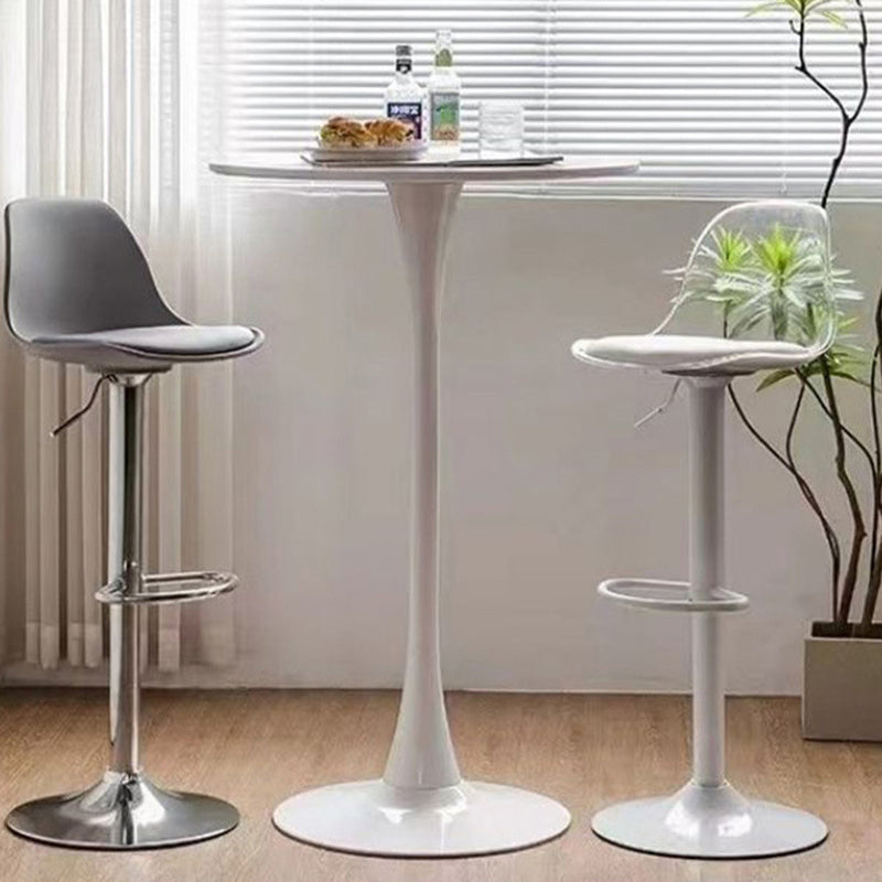 Moderner minimalistischer Couchtisch aus Holz und Metall mit runder zylindrischer Form, 1-stufig, für das Wohnzimmer 