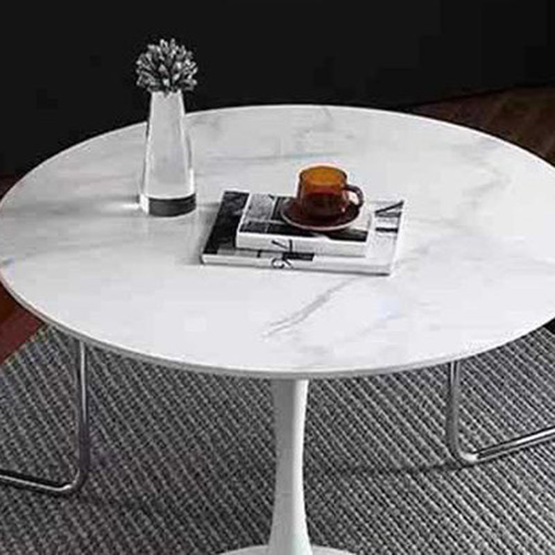Moderner minimalistischer Couchtisch aus Holz und Metall mit runder zylindrischer Form, 1-stufig, für das Wohnzimmer 
