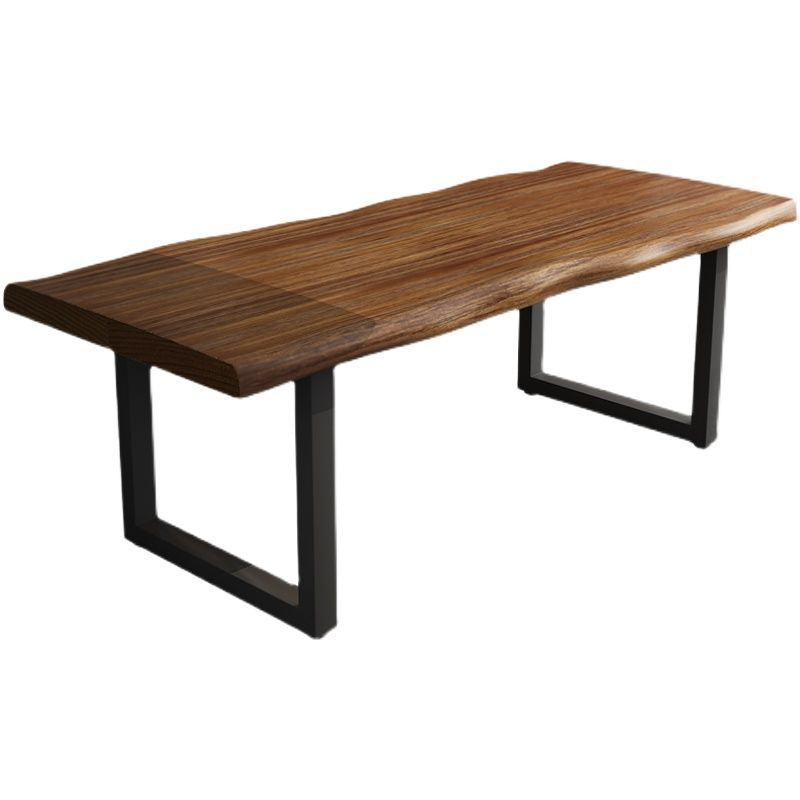 Traditional Chinese Pine Wood Rectangular Square Coffee Table 1-Tier For Living Room