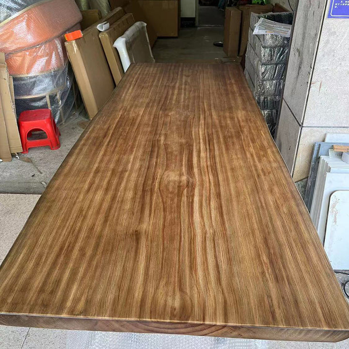 Traditional Chinese Pine Wood Rectangular Square Coffee Table 1-Tier For Living Room