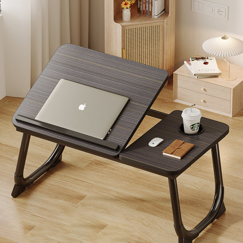 Moderner Art Deco MDF Kohlenstoffstahl Abgerundeter Rechteckiger Klappbarer Nachttisch 1-stufig für das Schlafzimmer 