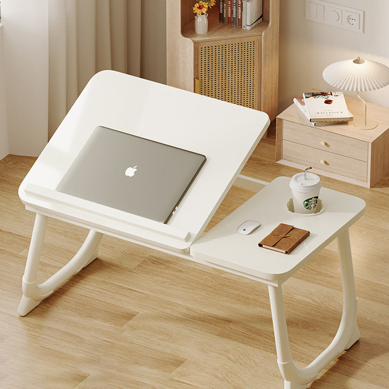 Moderner Art Deco MDF Kohlenstoffstahl Abgerundeter Rechteckiger Klappbarer Nachttisch 1-stufig für das Schlafzimmer 