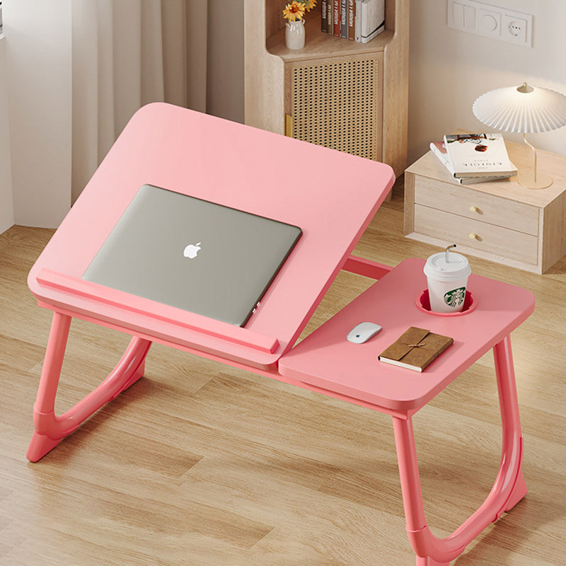 Moderner Art Deco MDF Kohlenstoffstahl Abgerundeter Rechteckiger Klappbarer Nachttisch 1-stufig für das Schlafzimmer 