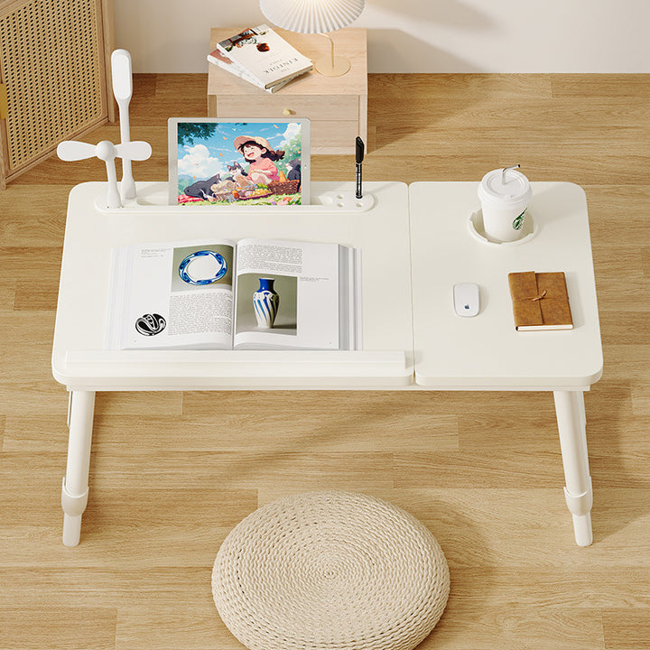 Moderner Art Deco MDF Kohlenstoffstahl Abgerundeter Rechteckiger Klappbarer Nachttisch 1-stufig für das Schlafzimmer 