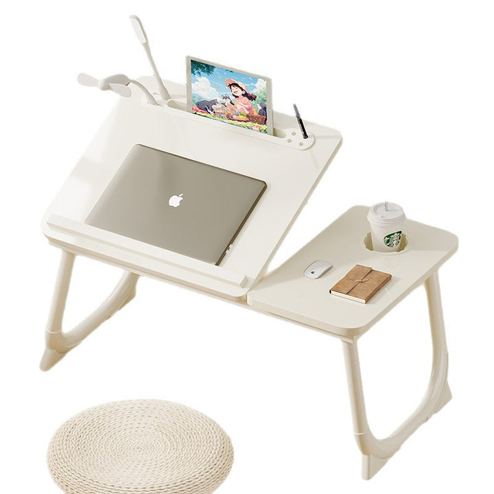 Moderner Art Deco MDF Kohlenstoffstahl Abgerundeter Rechteckiger Klappbarer Nachttisch 1-stufig für das Schlafzimmer 