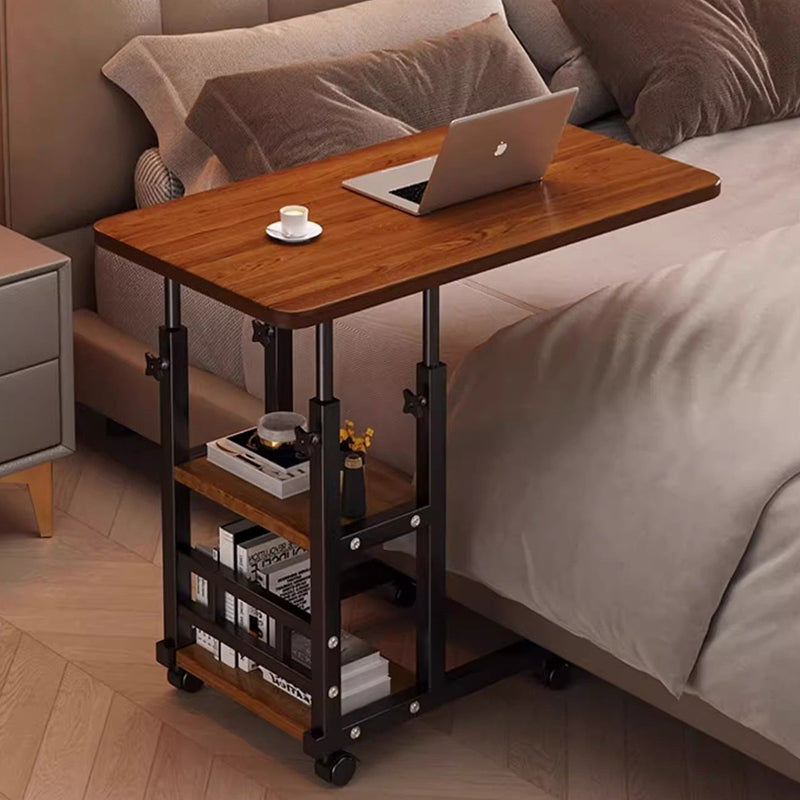 Traditional Vintage MDF Steel Rounded Rectangular Mobile Side Table 2 ...