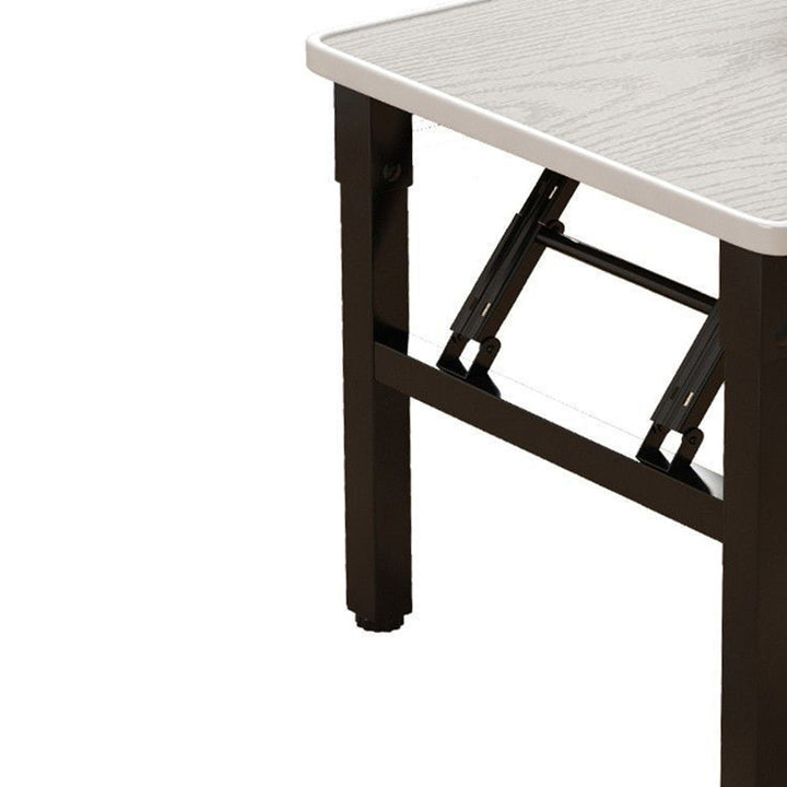 Contemporary Scandinavian MDF Iron Rectangular Side Table 1 Tier For Living Room