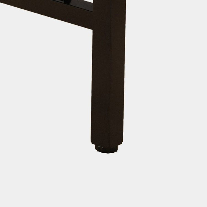 Contemporary Scandinavian MDF Iron Rectangular Side Table 1 Tier For Living Room