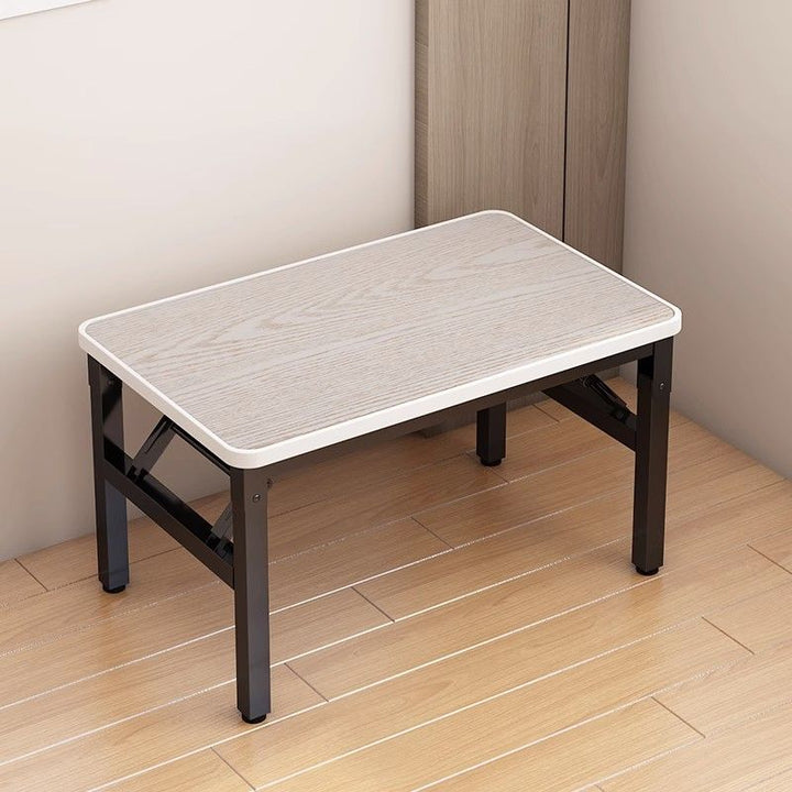 Contemporary Scandinavian MDF Iron Rectangular Side Table 1 Tier For Living Room