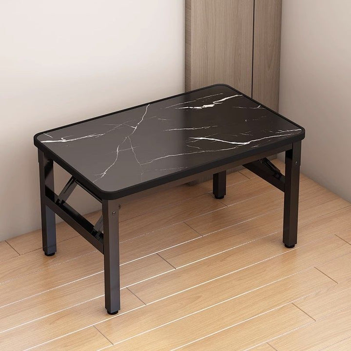 Contemporary Scandinavian MDF Iron Rectangular Side Table 1 Tier For Living Room