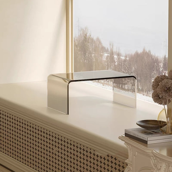 Traditioneller japanischer rechteckiger Couchtisch aus Acryl mit 1 Ebene für das Wohnzimmer 