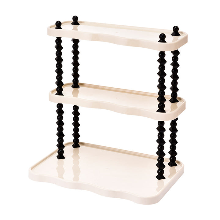 Étagère de rangement contemporaine créative en PP, en forme de vague, avec 2/3 niveaux pour salon 
