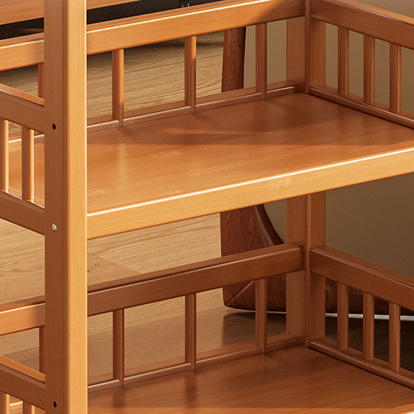 Modern Minimalist Bamboo &amp; MDF Mobile Square Storage Shelf 2/3 Tier Living Room