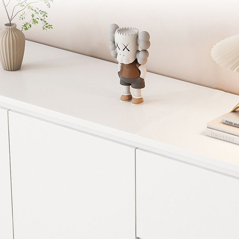 Moderner minimalistischer Holzpaneele Metall abgerundetes Quadrat Rechteck Aufbewahrungsschrank mit 3 Schubladen für das Wohnzimmer 
