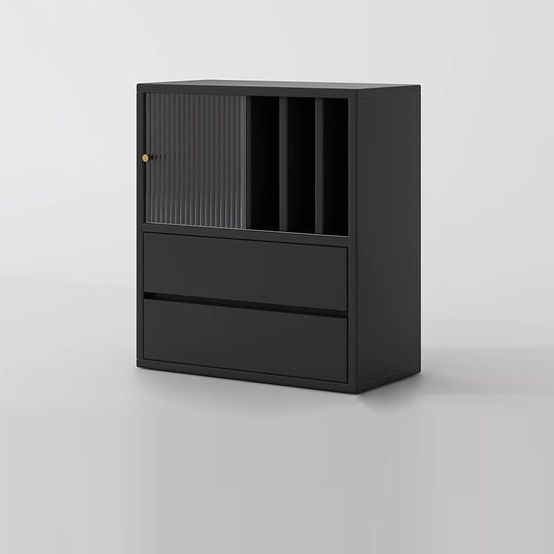 Traditionelles chinesisches Öko-Board Acryl Quadrat Lagerung Schrank 2-Schublade für Wohnzimmer 