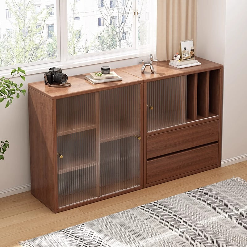 Traditionelles chinesisches Öko-Board Acryl Quadrat Lagerung Schrank 2-Schublade für Wohnzimmer 
