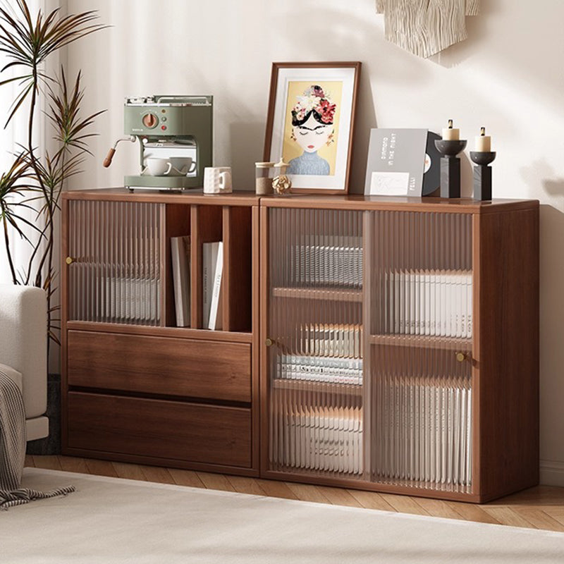 Traditionelles chinesisches Öko-Board Acryl Quadrat Lagerung Schrank 2-Schublade für Wohnzimmer 