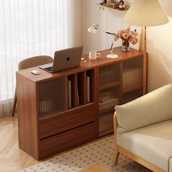 Traditionelles chinesisches Öko-Board Acryl Quadrat Lagerung Schrank 2-Schublade für Wohnzimmer 