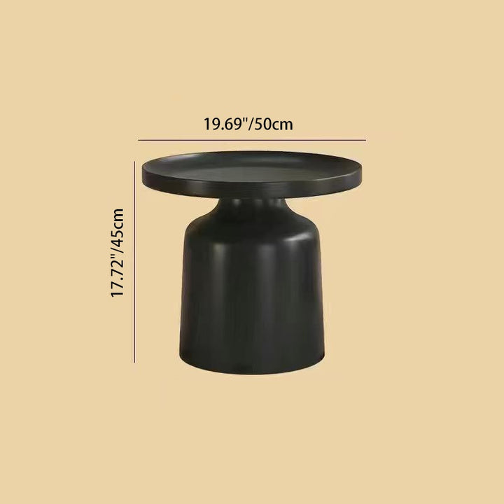 Table basse contemporaine scandinave en MDF rectangulaire et ronde à 1 niveau pour salon 