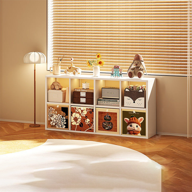 Armoire de rangement carrée rectangulaire en acier au carbone de style minimaliste moderne, 4/6/8 compartiments, pour salon 