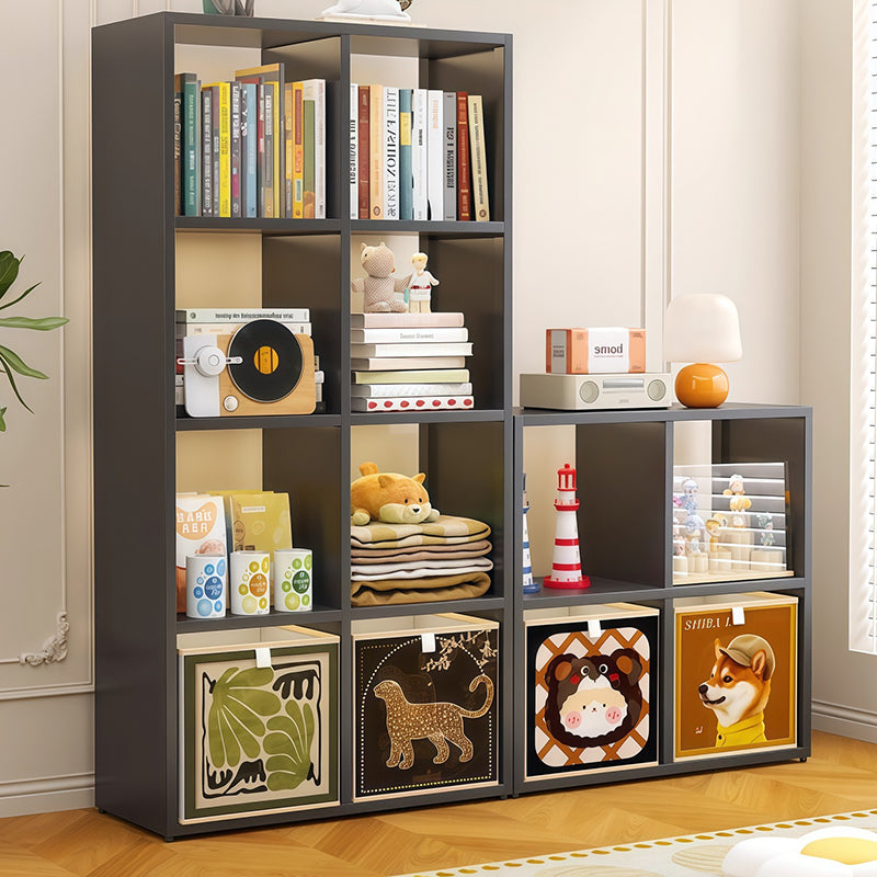 Armoire de rangement carrée rectangulaire en acier au carbone de style minimaliste moderne, 4/6/8 compartiments, pour salon 