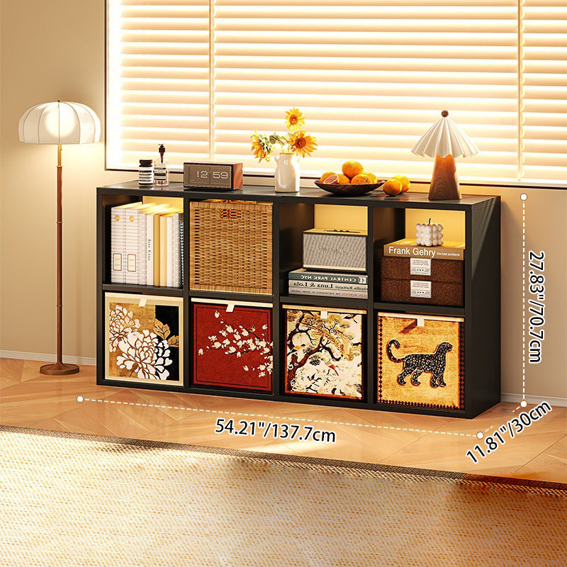 Armoire de rangement carrée rectangulaire en acier au carbone de style minimaliste moderne, 4/6/8 compartiments, pour salon 