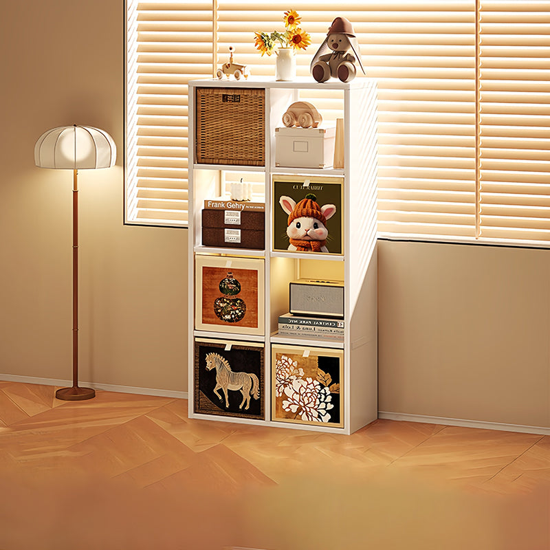 Armoire de rangement carrée rectangulaire en acier au carbone de style minimaliste moderne, 4/6/8 compartiments, pour salon 