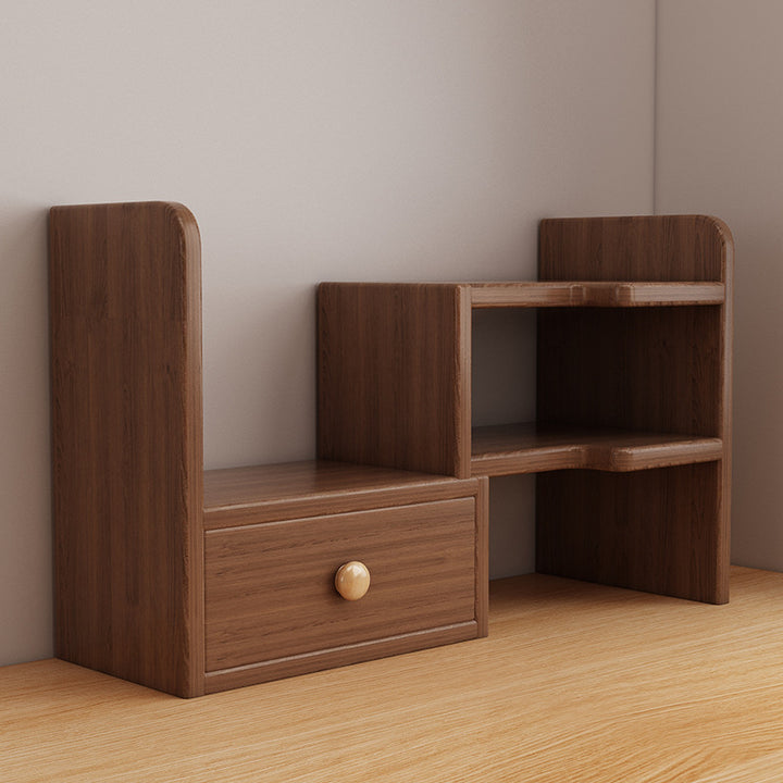 Estantería rectangular de madera diseñada tradicional china de 2 niveles para sala de estar 