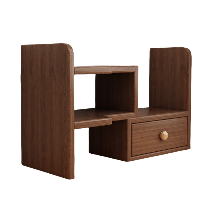 Estantería rectangular de madera diseñada tradicional china de 2 niveles para sala de estar 