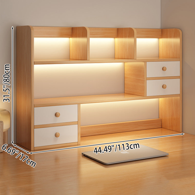 Estantería rectangular de madera diseñada tradicional china de 2 niveles para sala de estar 