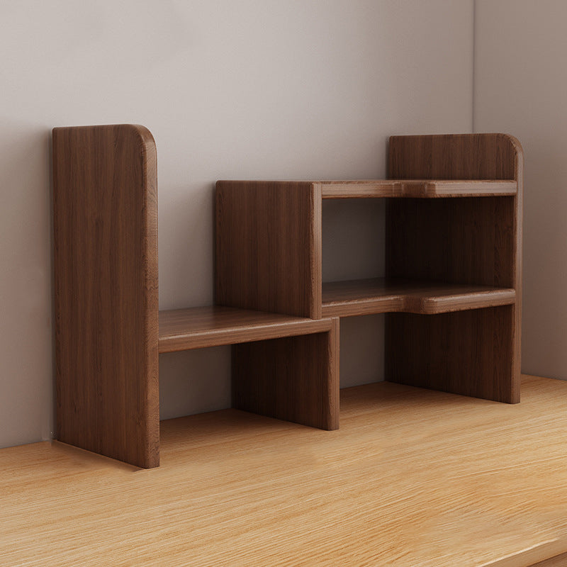 Estantería rectangular de madera diseñada tradicional china de 2 niveles para sala de estar 