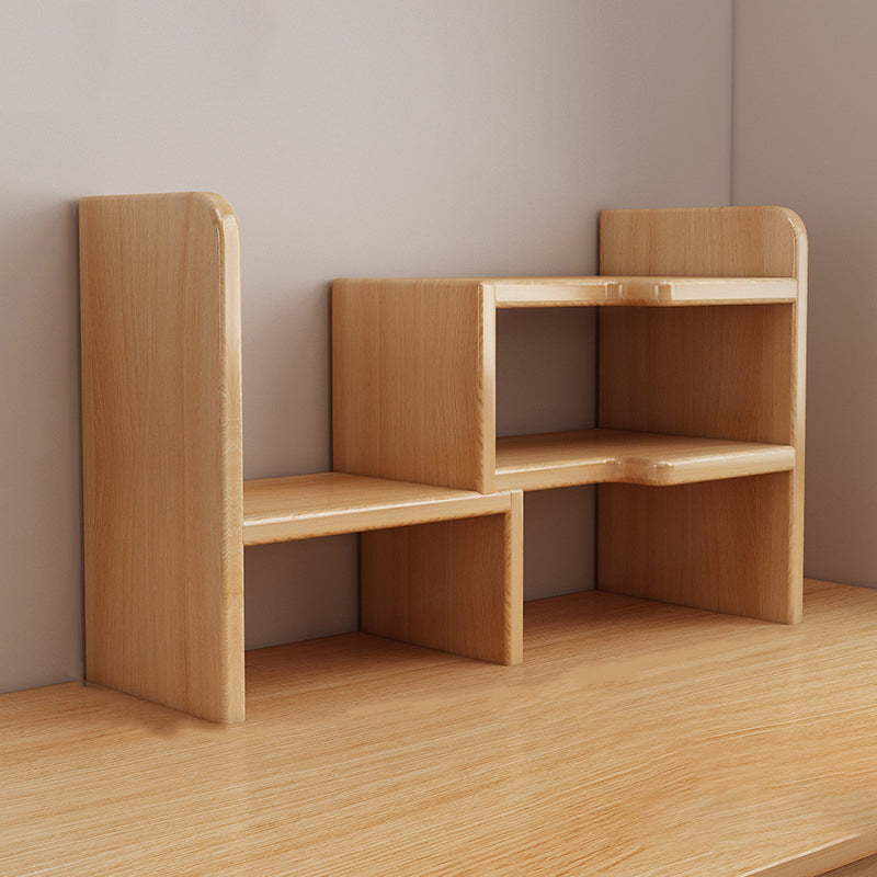 Estantería rectangular de madera diseñada tradicional china de 2 niveles para sala de estar 