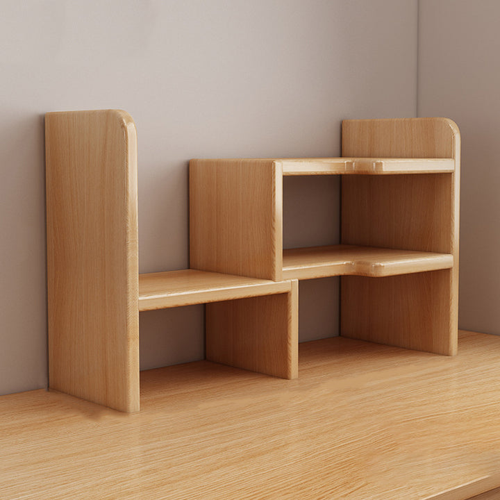 Estantería rectangular de madera diseñada tradicional china de 2 niveles para sala de estar 