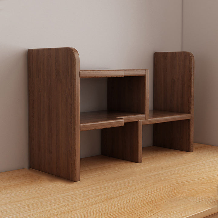 Estantería rectangular de madera diseñada tradicional china de 2 niveles para sala de estar 