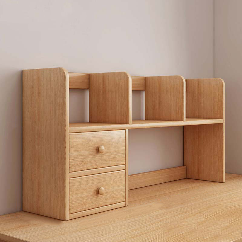 Estantería rectangular de madera diseñada tradicional china de 2 niveles para sala de estar 
