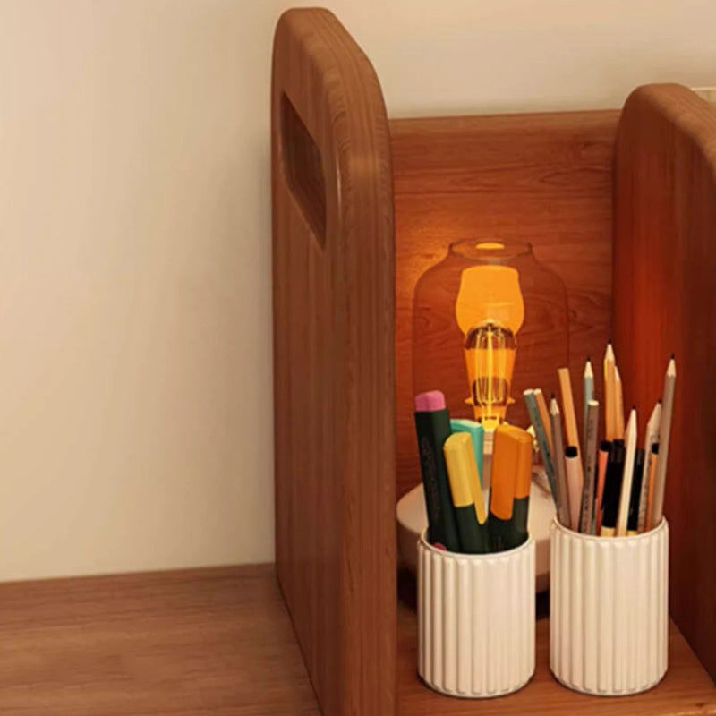 Étagère de rangement de bureau rectangulaire incurvée en MDF, style minimaliste moderne, 2/4 niveaux, pour salon 