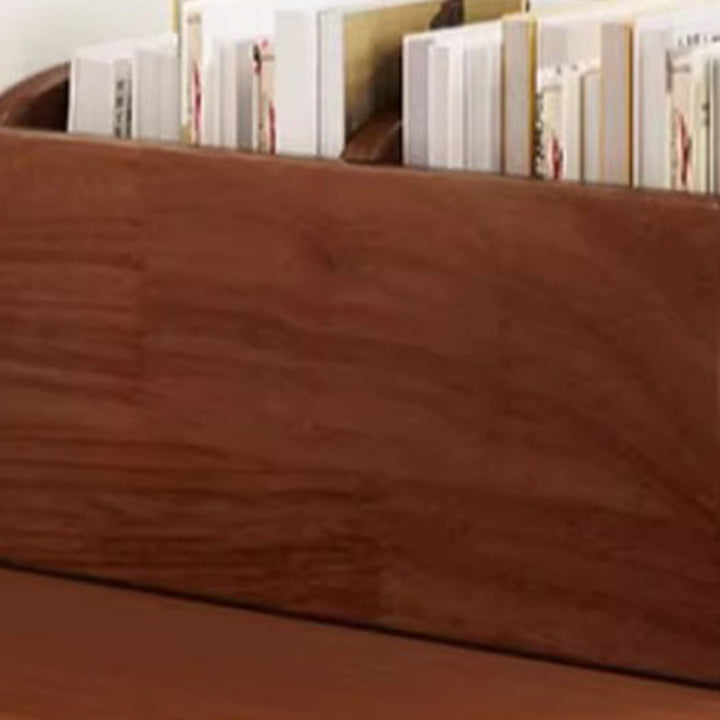Étagère de rangement de bureau rectangulaire incurvée en MDF, style minimaliste moderne, 2/4 niveaux, pour salon 