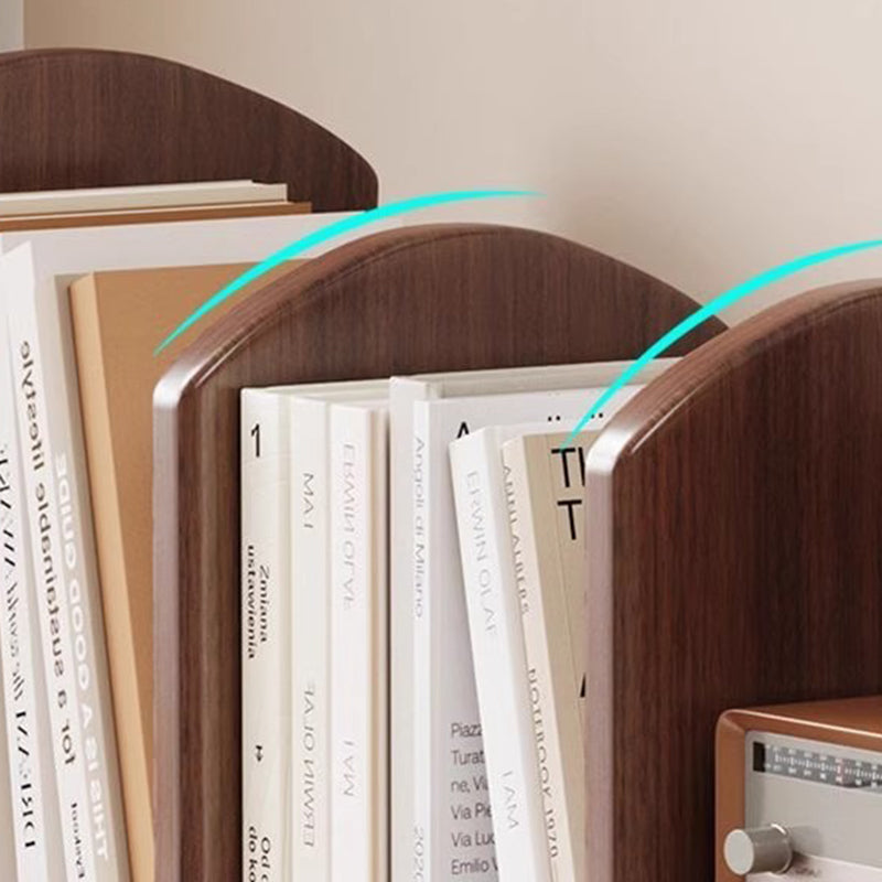Étagère de rangement de bureau rectangulaire incurvée en MDF, style minimaliste moderne, 2/4 niveaux, pour salon 