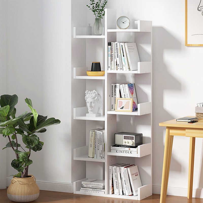 Modern Minimalist Engineered Wood Right-Angle Rectangular Storage Shelf 10 Tier For Living Room