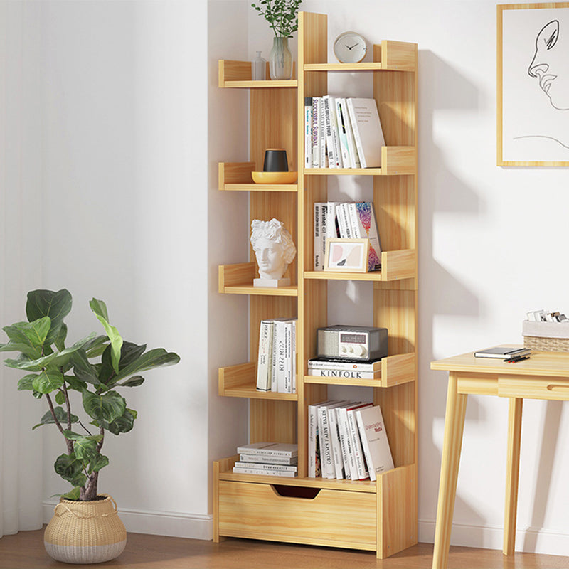 Modern Minimalist Engineered Wood Right-Angle Rectangular Storage Shelf 10 Tier For Living Room