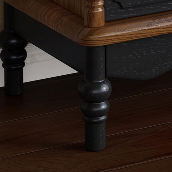 Traditional French Cherry Wood Roman Column Rectangular Storage Cabinet 5/6/8 Drawers For Living Room