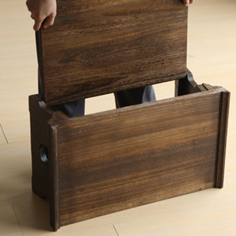 Traditioneller japanischer Kaffeetisch aus Paulownia-Holz, klappbar, rechteckig, 2-stufig für das Wohnzimmer 