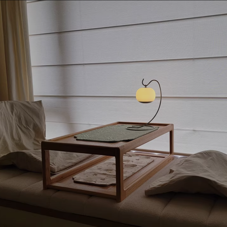Table basse rectangulaire moderne minimaliste en bois de chêne, 2 niveaux, pour salon 