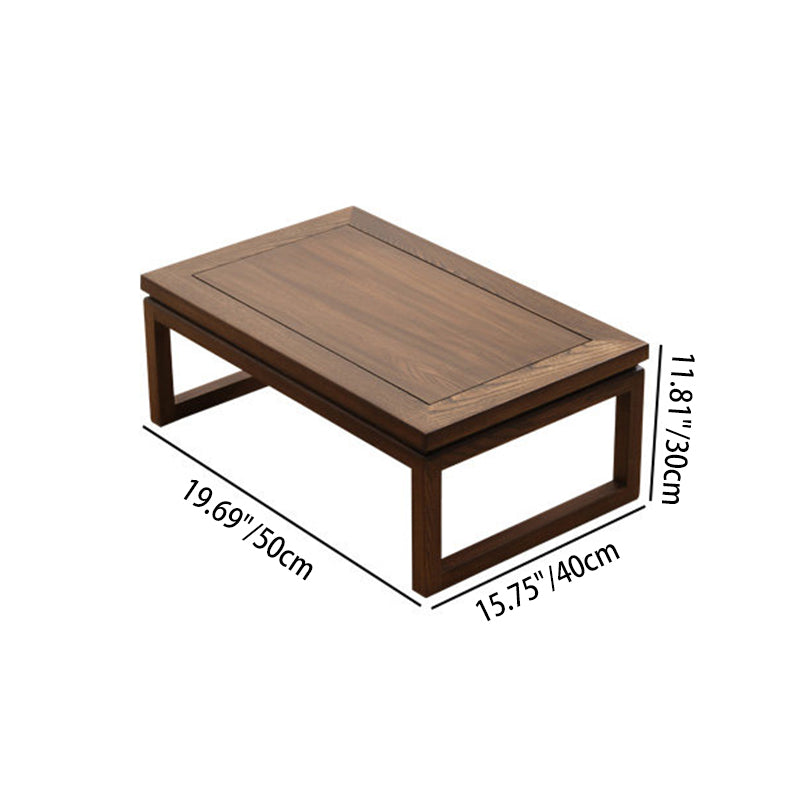 Table basse rectangulaire traditionnelle japonaise en bois d&